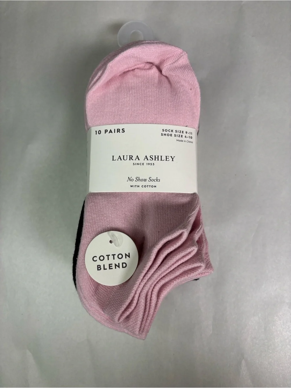 New Laura Ashley Socks Women’s 10 Pair Multicolor No Show Socks Casual Active
